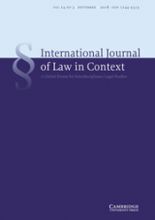 International Journal of Law in Context, 14(3)