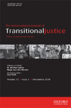 International Journal of Transitional Justice, 12(3)