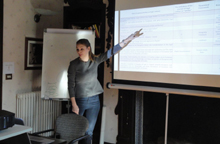 Mateja Čehulić, during her presentation.