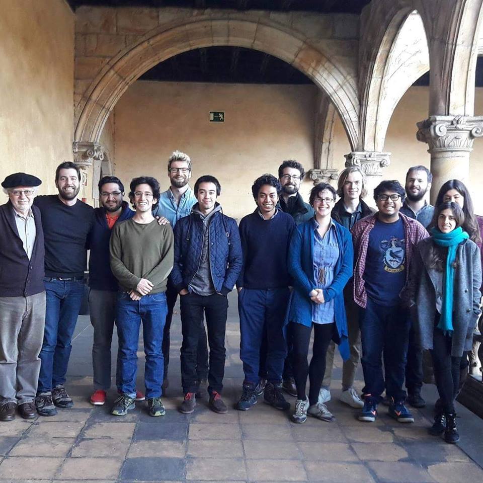 The 2016/17 term students pose together after having obtained their Master's degree