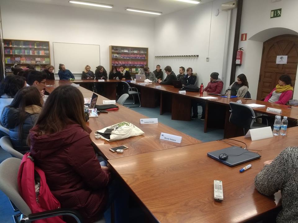 The Deusto and the IISL students, at the Achille Loria room.
