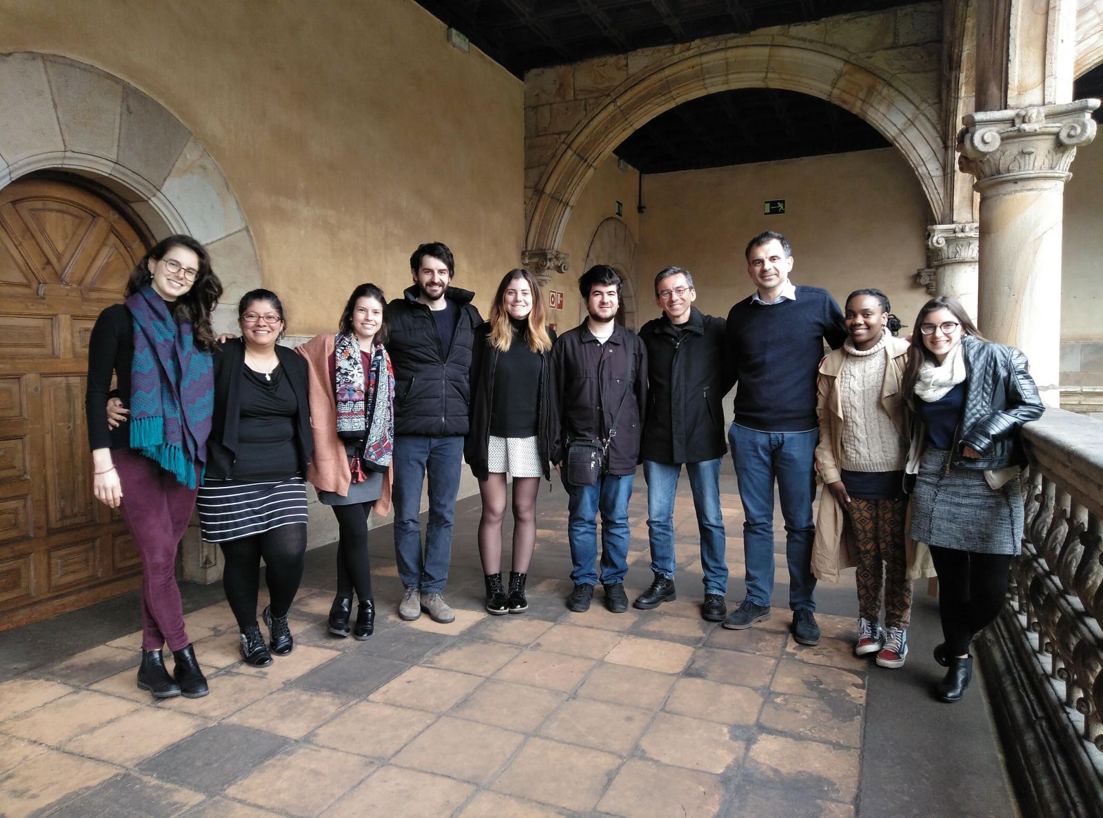 This year's group, with Prof. Luigi Cominelli.