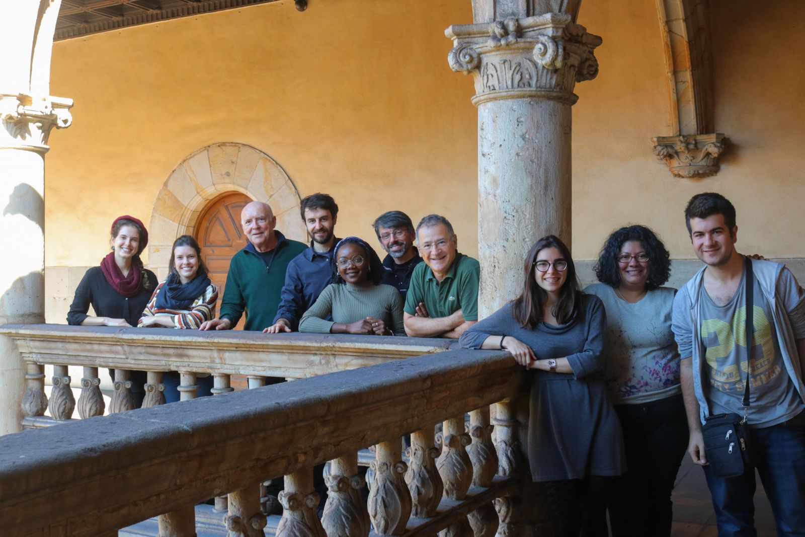 Los estudiantes, con Heike Jung y Joxerramon Bengoetxea.