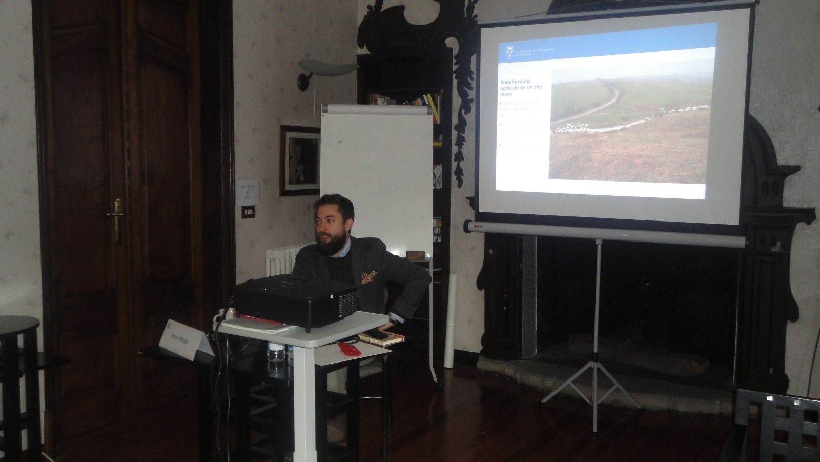 Marcin Wróbel, during his presentation.