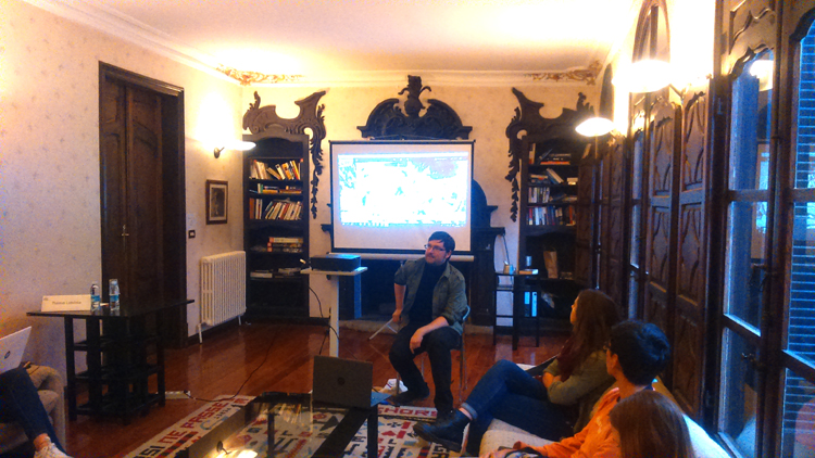 Tomas Ledvinka, during his open talk at Antia Palace.