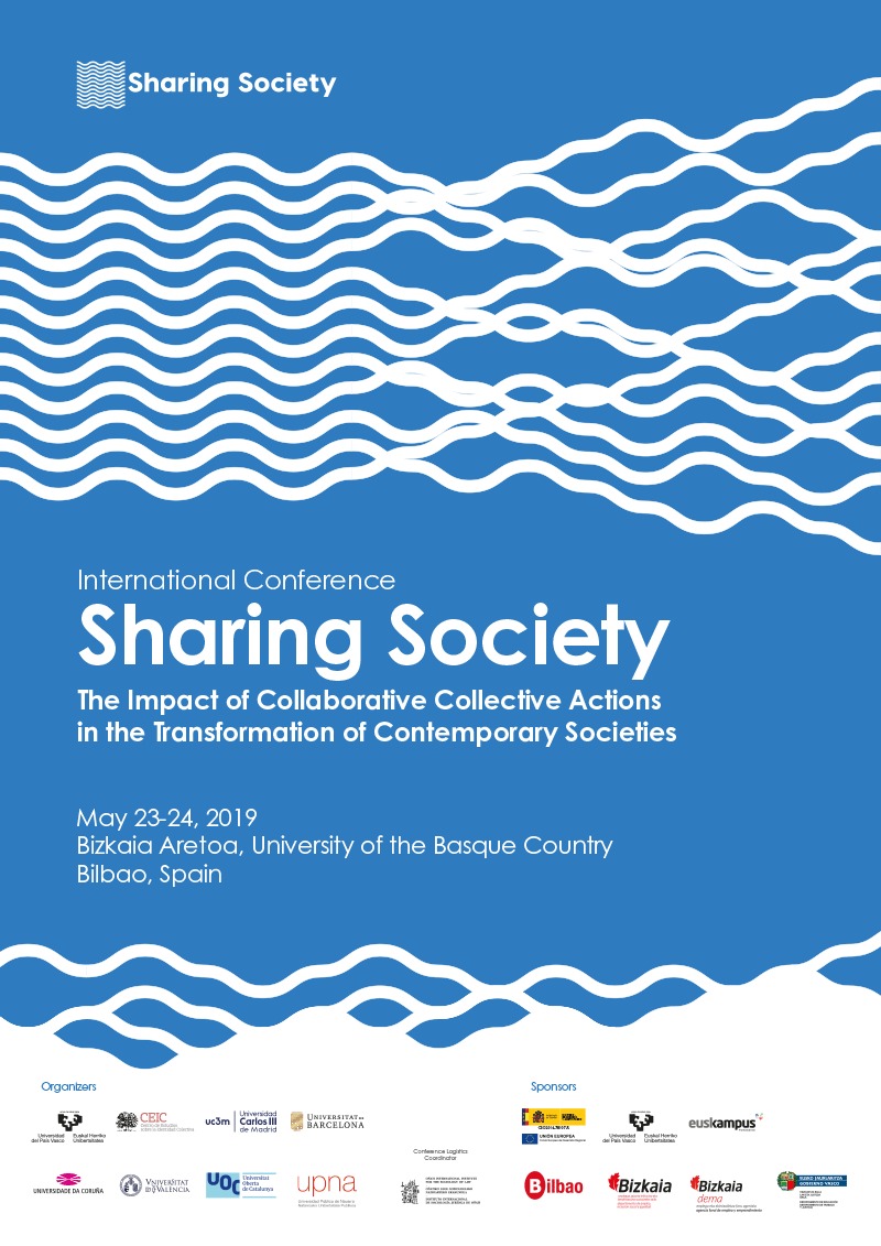 Poster de la conferencia Sharing Society.