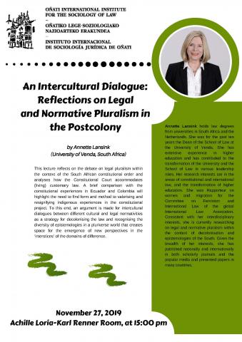 Annette Lansink will give a lecture.